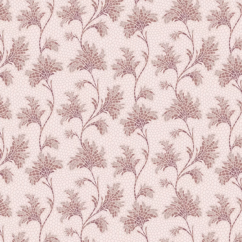 0267MOBLUSH - Mosaic Trail Wallpaper - Blush - Little Greene