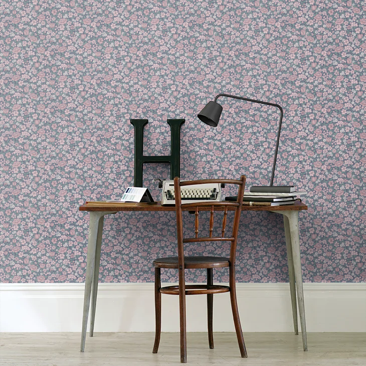 0267SPJUNIP - Spring Flowers Wallpaper - Juniper - Little Greene