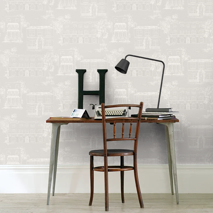 0271HACOOLG - Hampstead Wallpaper - Grey - Little Greene