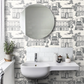 0271HAINKZZ - Hampstead Wallpaper - Ink Black - Little Greene