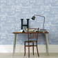0271HAJAMES - Hampstead Wallpaper - James Blue - Little Greene