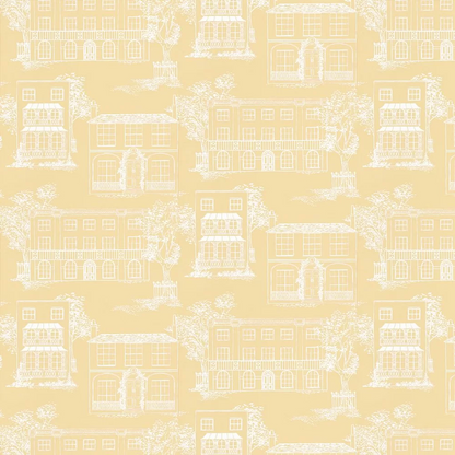 0271HAYELLO - Hampstead Wallpaper - Yellow - Little Greene