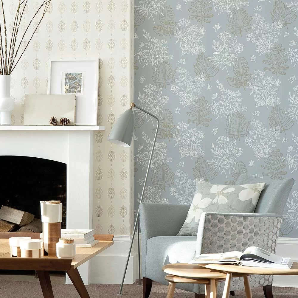 0271NRWELKI - Norcombe Wallpaper - Welkin - Little Greene