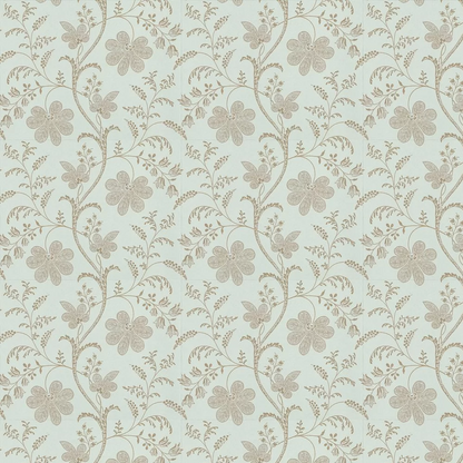 0273BELARIM - Bedford Square Wallpaper - Duck Egg / Gold - Little Greene