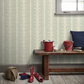 0273LAVILLA - Lauderdale Wallpaper - White / Duck Egg - Little Greene
