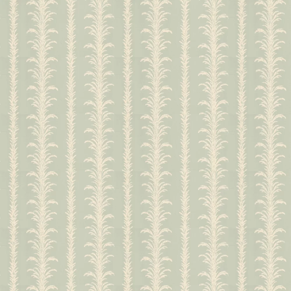 0273LAVILLA - Lauderdale Wallpaper - White / Duck Egg - Little Greene