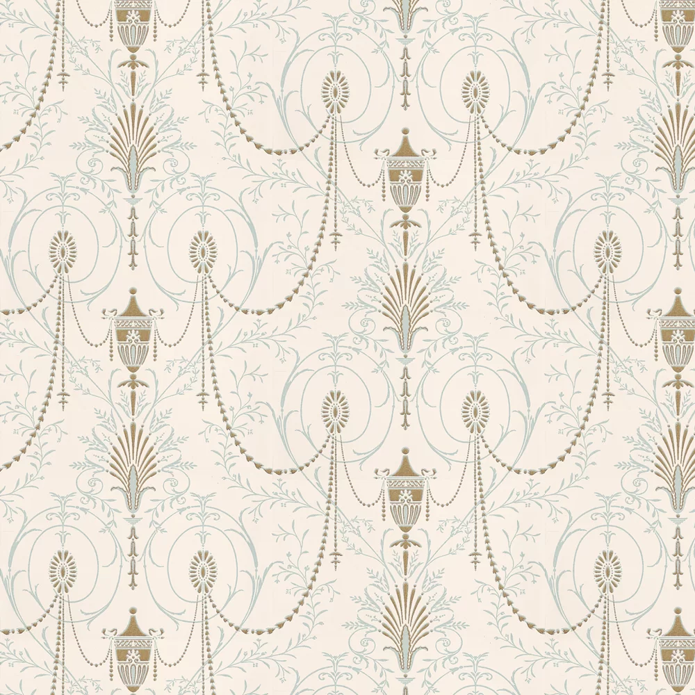 0273MACRYST - Marlborough Wallpaper - Crystal - Little Greene