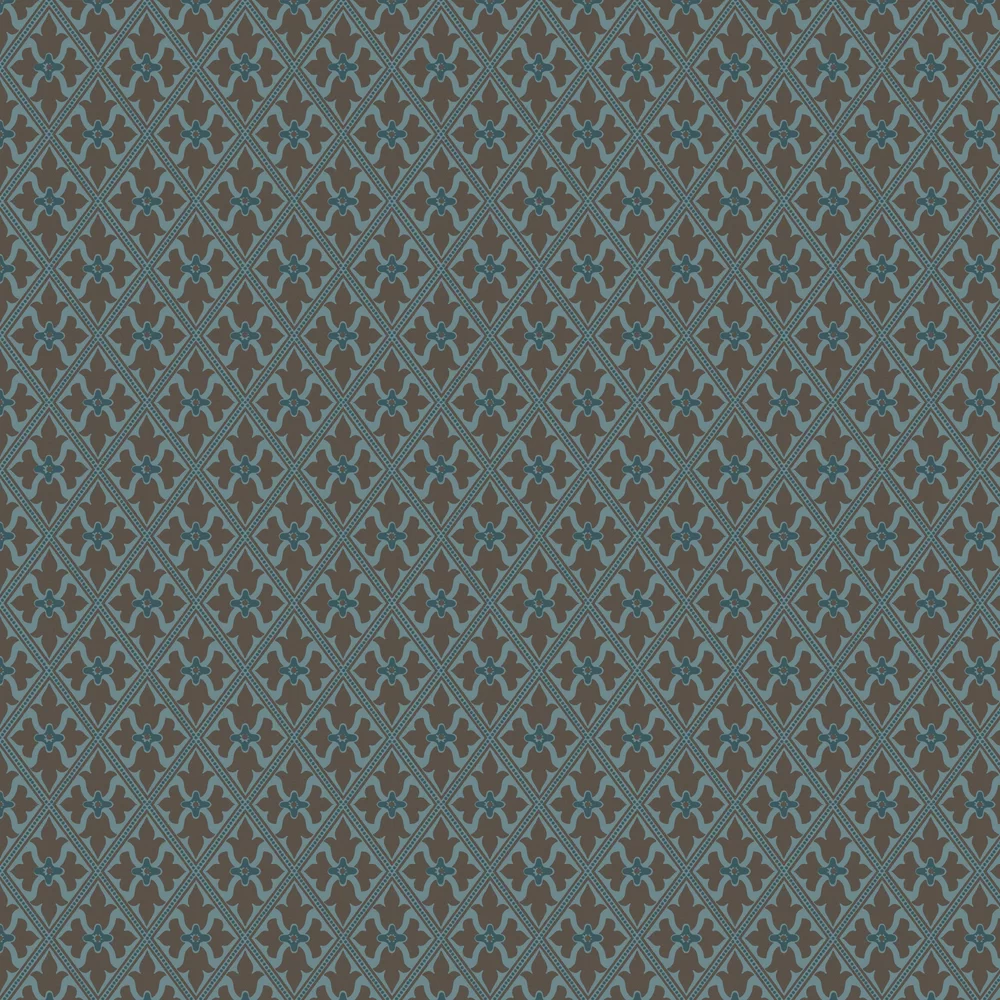 0277BACELES - Bayham Abbey Wallpaper - Blue - Little Greene