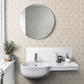 0277BAPORTL - Bayham Abbey Wallpaper - Pale Grey and Stone - Little Greene