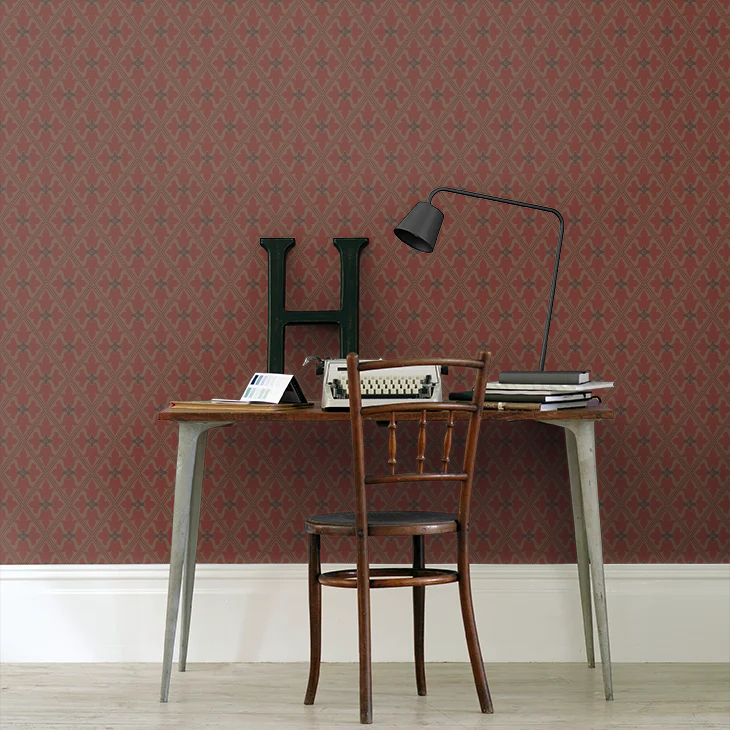 0277BASPANI - Bayham Abbey Wallpaper - Spanish Gold - Little Greene