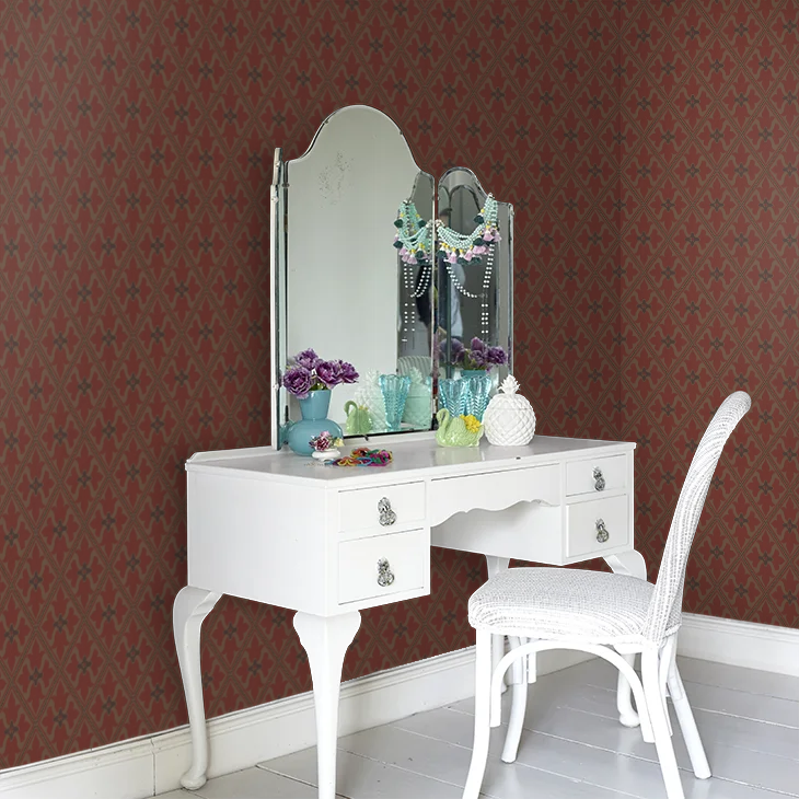 0277BASPANI - Bayham Abbey Wallpaper - Spanish Gold - Little Greene