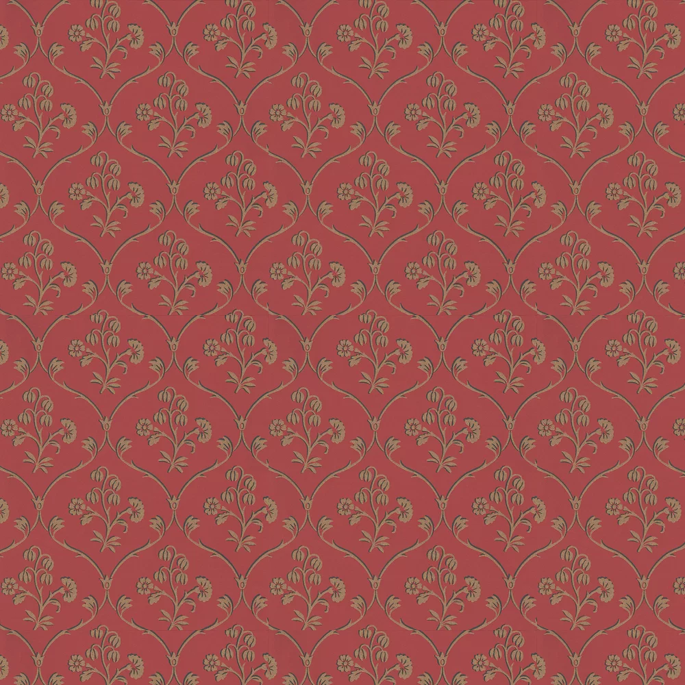 0277CFCHERR - Cranford Wallpaper - Cherry - Little Greene