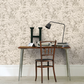 0280FEGILVE - Fern Wallpaper - Gilver / Grey - Little Greene