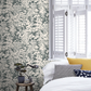 0280FEOFFBL - Fern Wallpaper - Charcoal / Grey - Little Greene