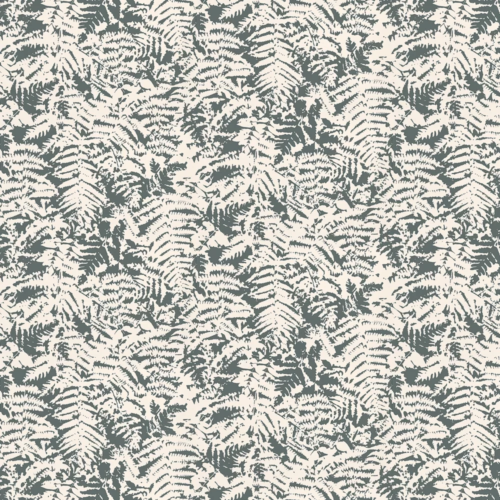 0280FEOFFBL - Fern Wallpaper - Charcoal / Grey - Little Greene