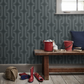0280LACINDER - Lavaliers Wallpaper - Dark Grey - Little Greene