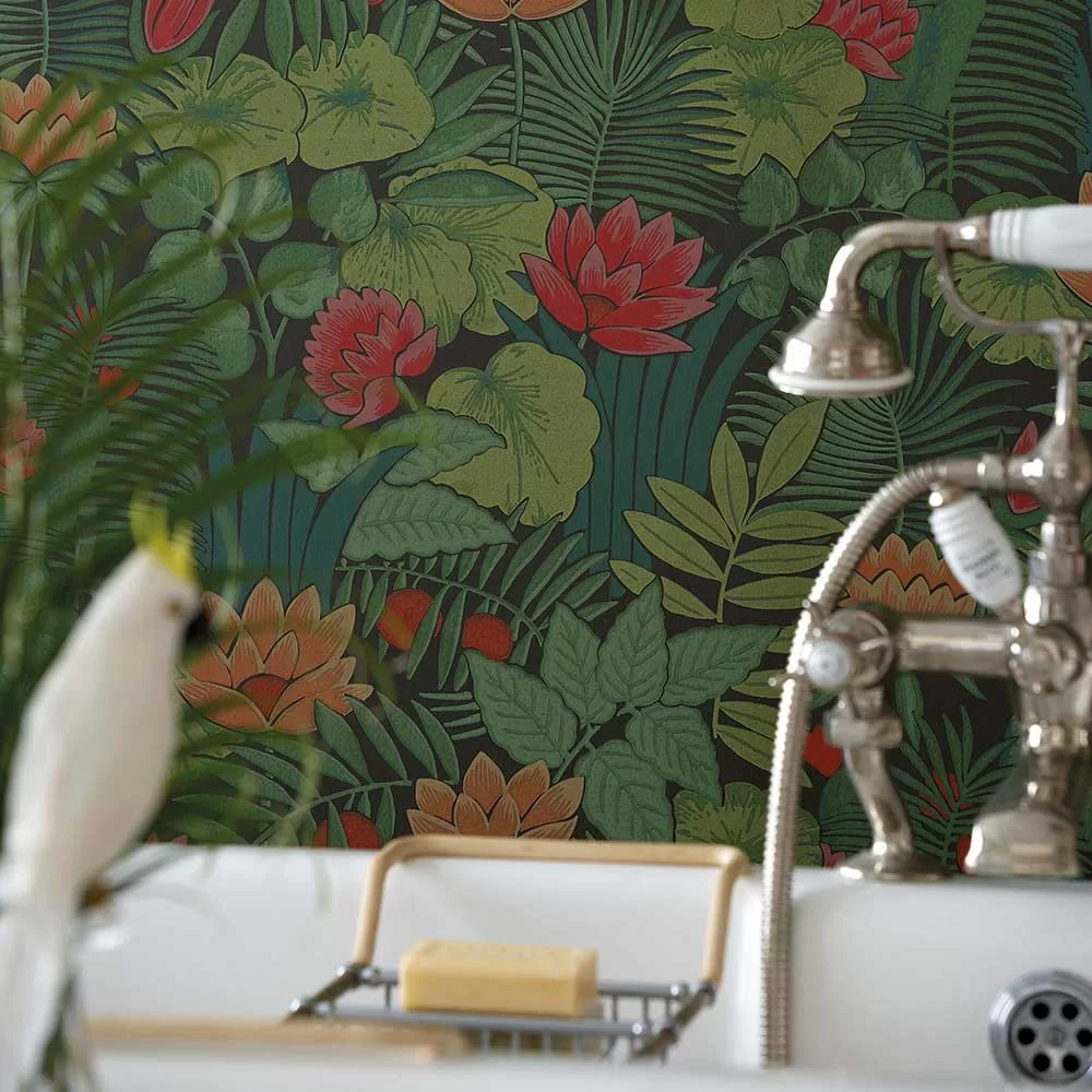 0280REJUNGL - Reverie Wallpaper - Rich Green - Little Greene