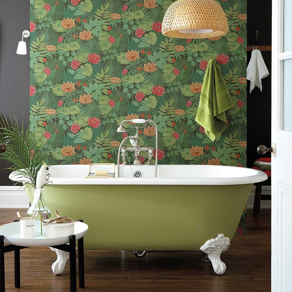 0280REJUNGL - Reverie Wallpaper - Rich Green - Little Greene