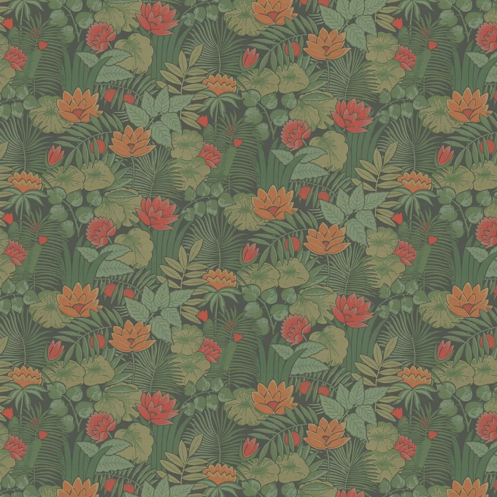 0280REJUNGL - Reverie Wallpaper - Rich Green - Little Greene