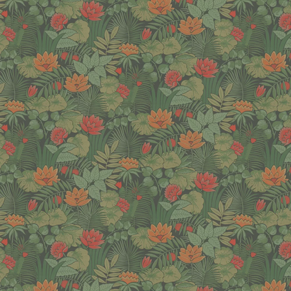 0280REJUNGL - Reverie Wallpaper - Rich Green - Little Greene