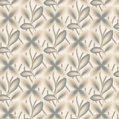 0280STPLATI - Starflower Wallpaper - Platinum - Little Greene