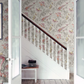 0282CWCHARM - Crowe Hall Lane Wallpaper - Pink / Green / Grey - Little Greene