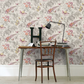 0282CWCHARM - Crowe Hall Lane Wallpaper - Pink / Green / Grey - Little Greene