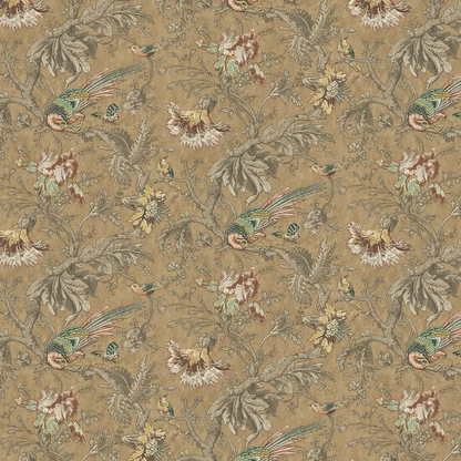 0282CWREADE - Crowe Hall Lane Wallpaper - Orange / Green / Brown - Little Greene