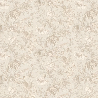 0282CWTALCU - Crowe Hall Lane Wallpaper - Cream / Grey - Little Greene