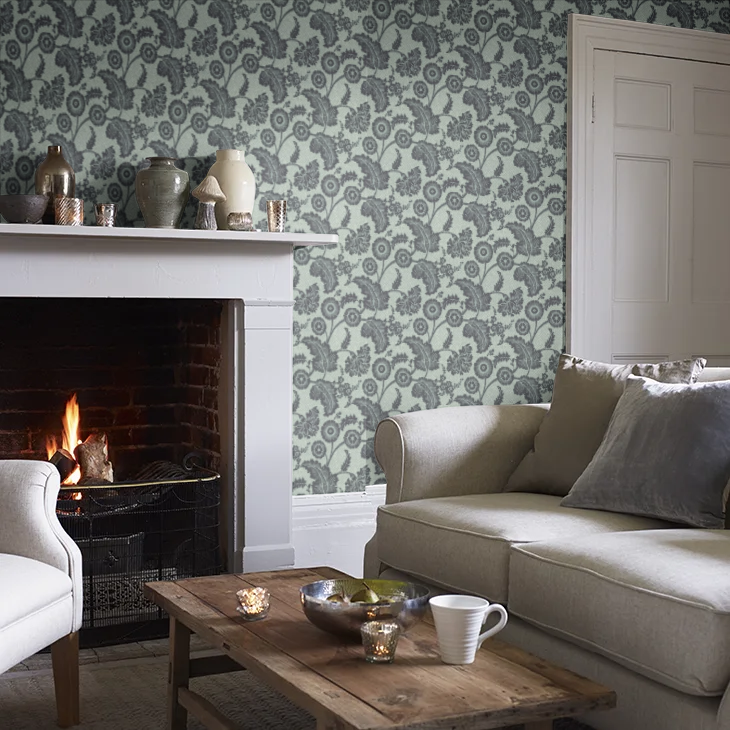 0284PCMOCKG - Piccadilly Wallpaper - Mock Green - Little Greene