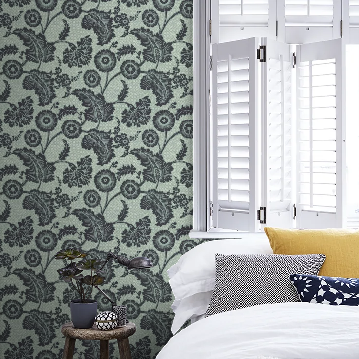 0284PCMOCKG - Piccadilly Wallpaper - Mock Green - Little Greene