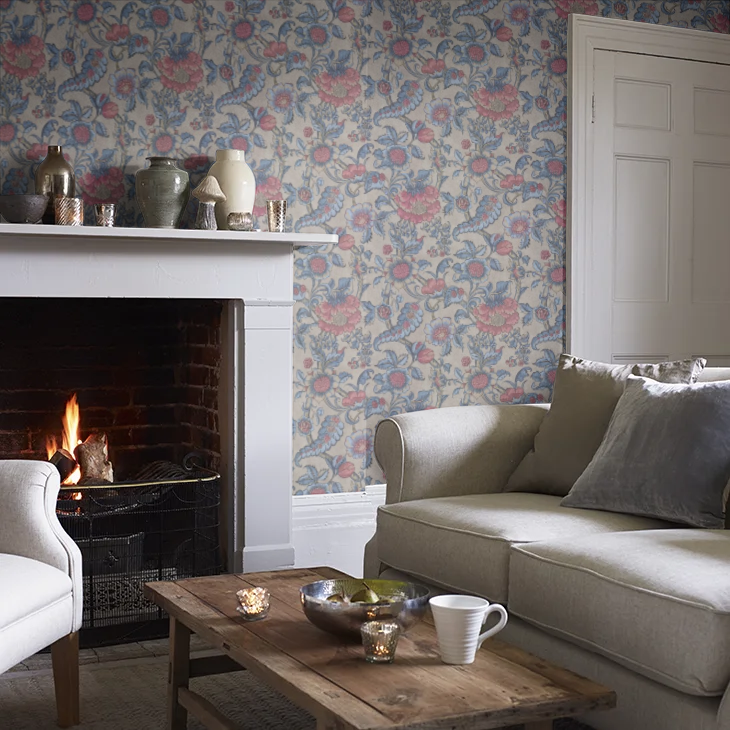 0284SASAPHI - Sackville Street Wallpaper - Saphir - Little Greene