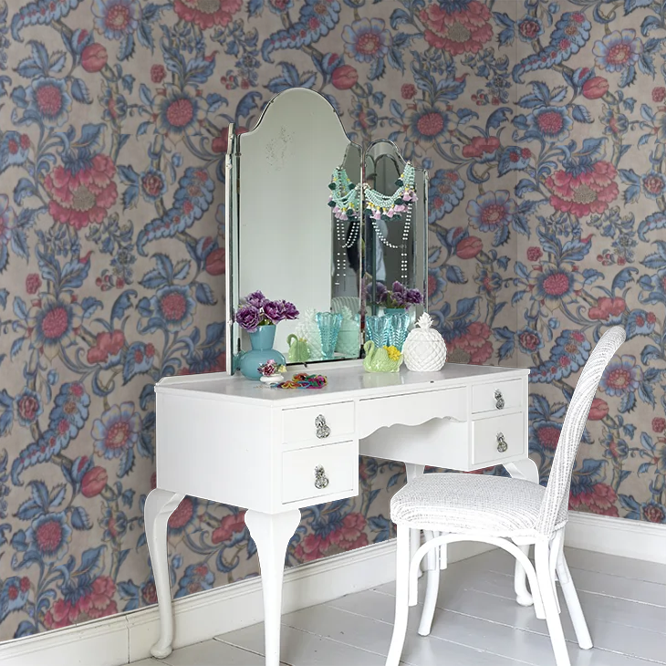 0284SASAPHI - Sackville Street Wallpaper - Saphir - Little Greene