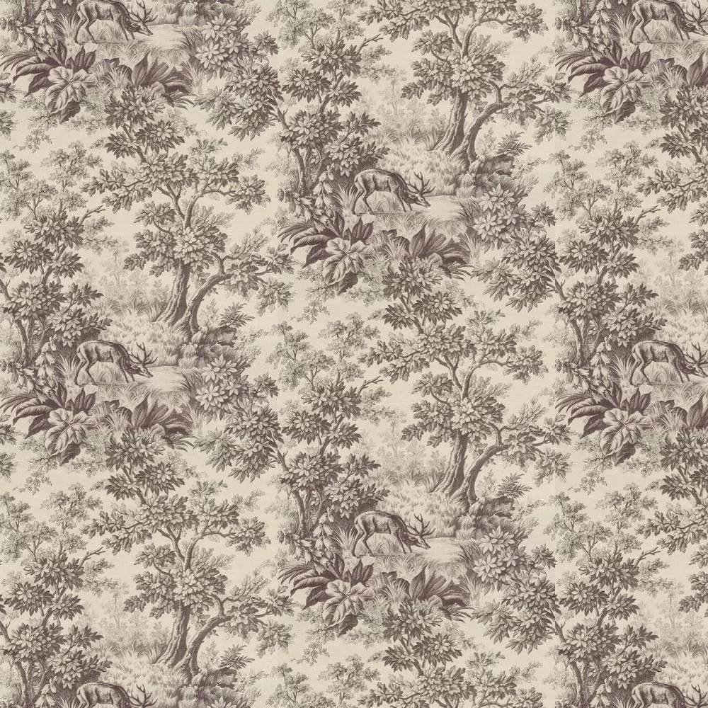 0284SGCHOCO - Stag Toile Wallpaper - Chocolat - Little Greene