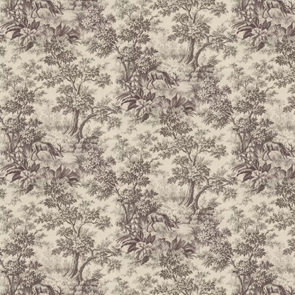 0284SGCHOCO - Stag Toile Wallpaper - Chocolat - Little Greene