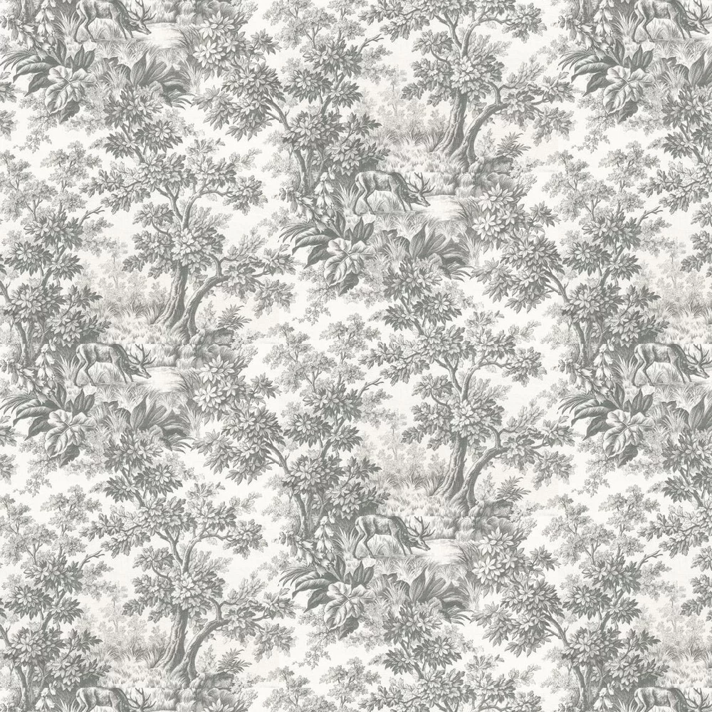 0284SGMOSSZ - Stag Toile Wallpaper - Moss - Little Greene