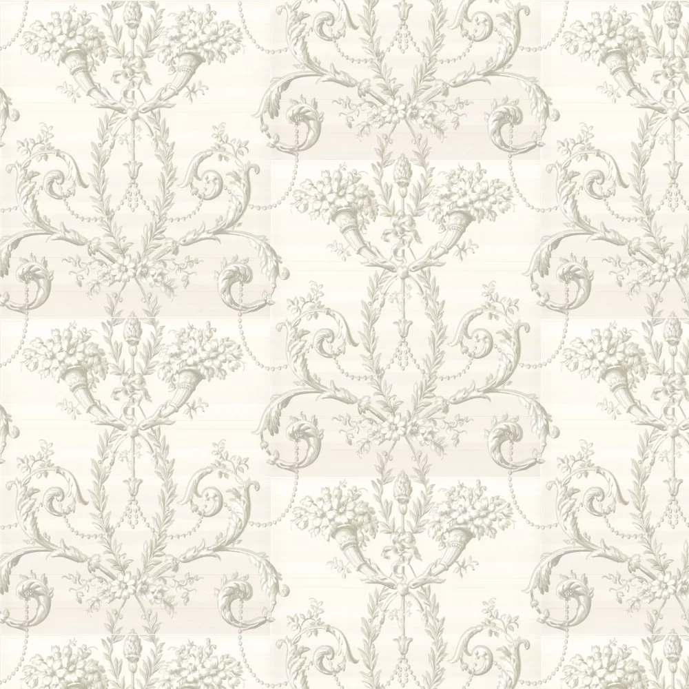 0284VEARGEN - Versailles Wallpaper - Argent - Little Greene