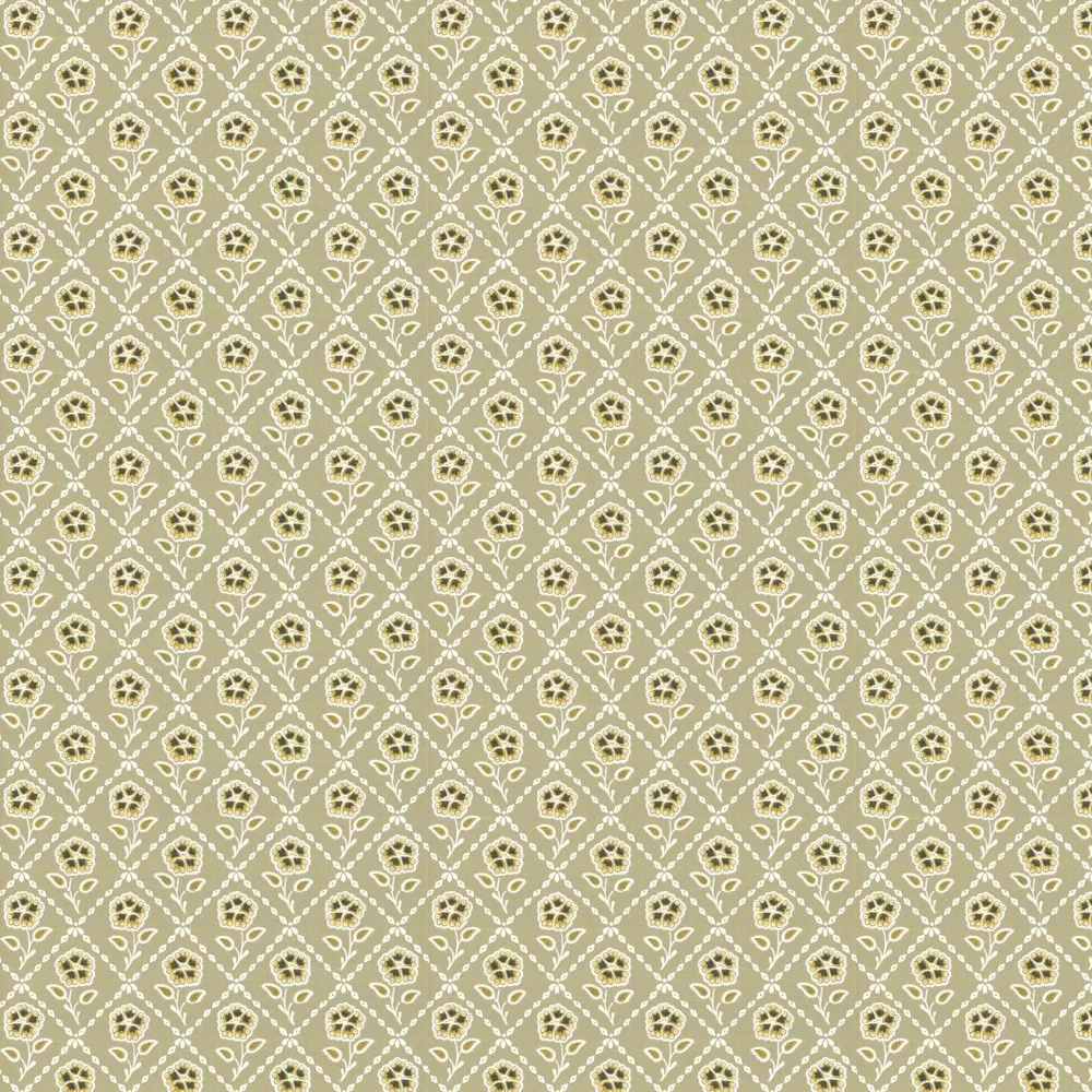 0284WHMOUTA - Whitehall Wallpaper - Moutarde - Little Greene
