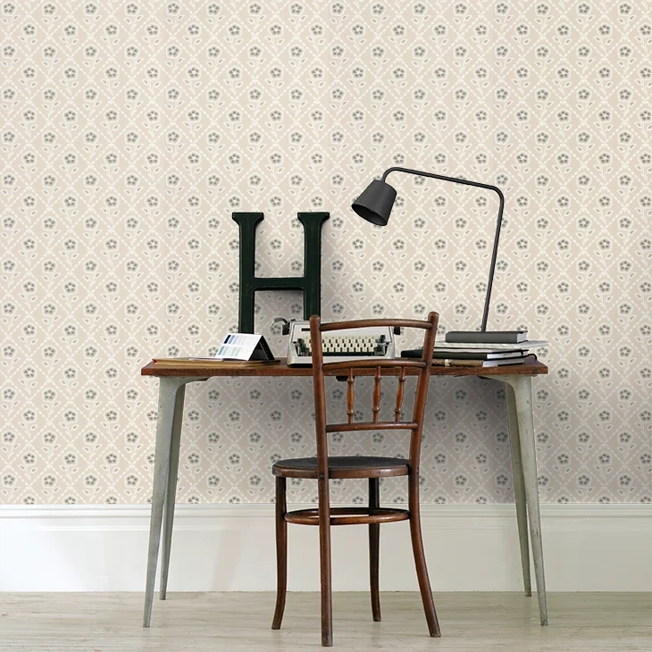 0284WHPEBBL - Whitehall Wallpaper - Pebble - Little Greene