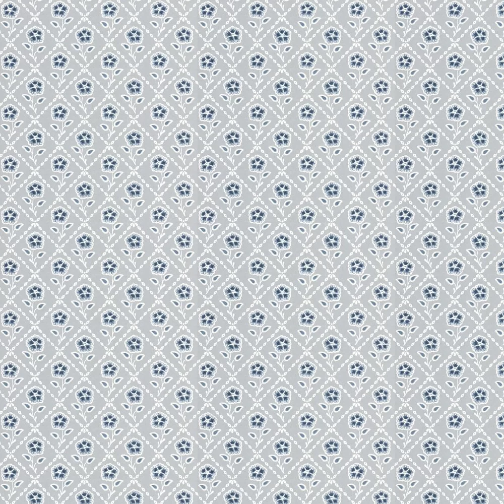 0284WHPRUSS - Whitehall Wallpaper - Prussian - Little Greene