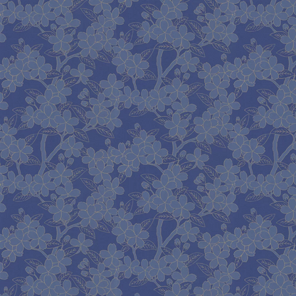 0288CASMALT - Camellia Wallpaper - Smalt - Little Greene