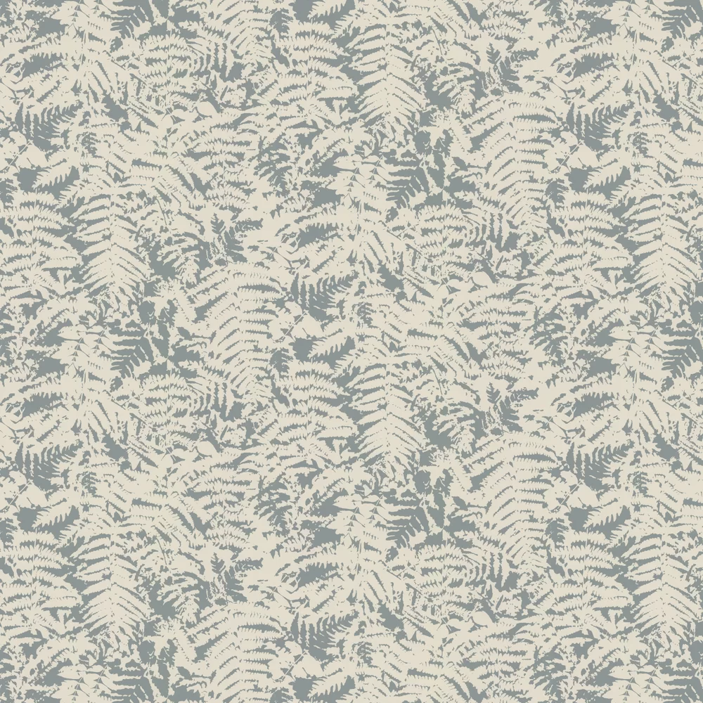 0288FESAGEB - Fern Wallpaper - Sage Blue - Little Greene