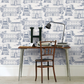 0288HAMIDBL - Hampstead Wallpaper - Mid Blue - Little Greene