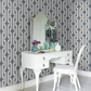 0288LALOWWA - Lavaliers Wallpaper - Low Wave - Little Greene