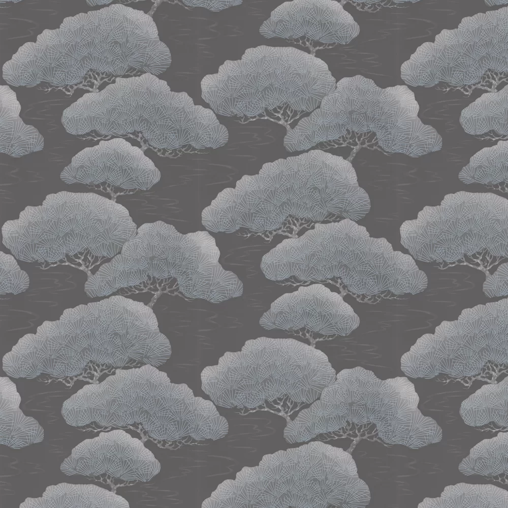 0288PIASHPI - Pine Wallpaper - Ash - Little Greene