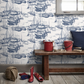0288ZIDELFT - Zingara Wallpaper - Delft - Little Greene