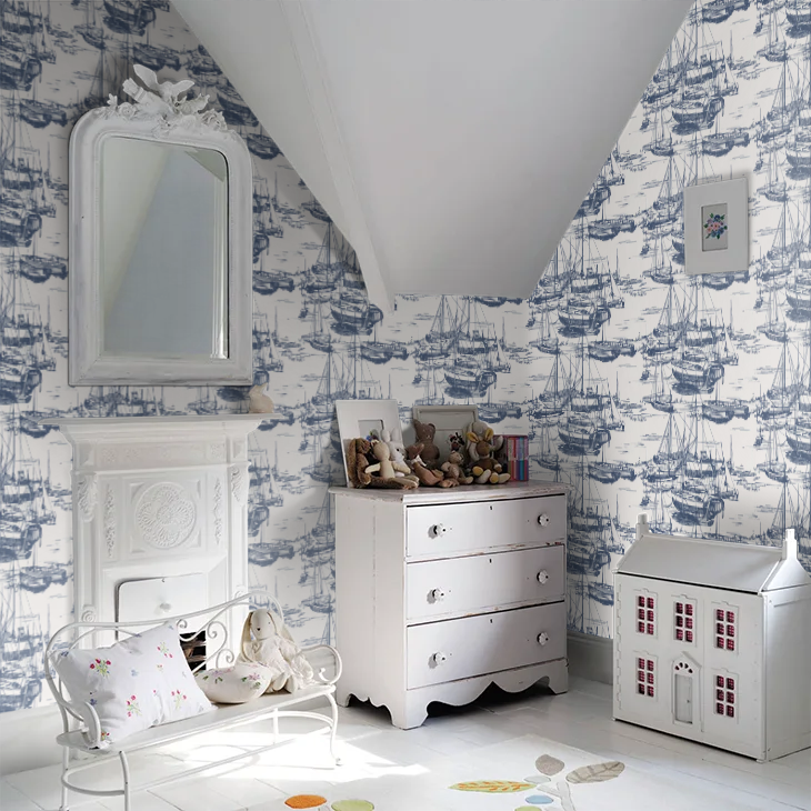 0288ZIDELFT - Zingara Wallpaper - Delft - Little Greene