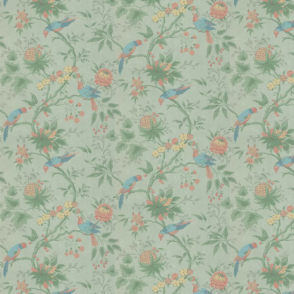 0291BRSILKZ - Brooke House Wallpaper - Silk - Little Greene