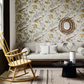 0291CRGILTZ - Crowe Hall Lane Wallpaper - Gilt - Little Greene