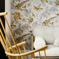 0291CRGILTZ - Crowe Hall Lane Wallpaper - Gilt - Little Greene